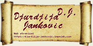 Đurđija Janković vizit kartica